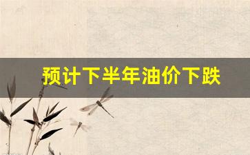预计下半年油价下跌-预计下半年油价下跌多少