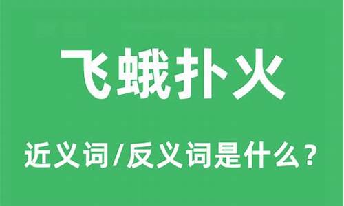 飞蛾扑火的意思和造句-飞蛾扑火的意思和造句是什么