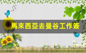 馬來西亞去曼谷工作簽證(去馬來西亞需要辦簽證嗎)