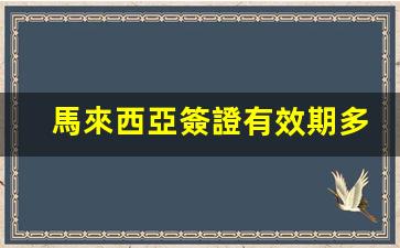 馬來西亞簽證有效期多久(馬來西亞簽證辦理流程和費用)