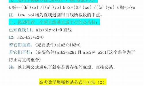 高考公式数学,2020高考数学必用公式