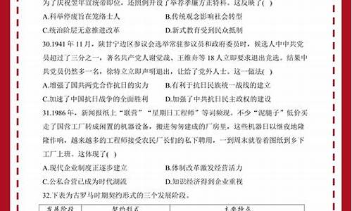 高考历史押题_2024高考历史押题