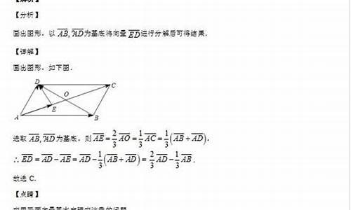 高考向量选择题-高考数学向量选择题