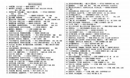 高考实词复习_高考实词120例及翻译