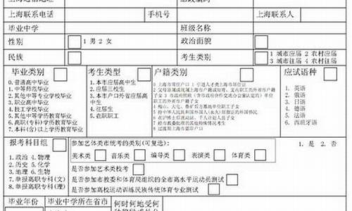 高考报名信息表在哪可以看到_高考报名信息表是什么