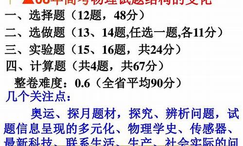 高考物理题材分类_高考物理题材