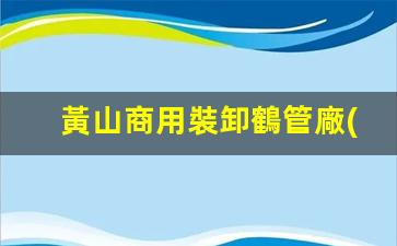 黃山商用裝卸鶴管廠(chǎng)家(1)