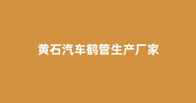 黄石汽车鹤管生产厂家(黄石汽车鹤管生产厂家电话)(1)