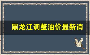 黑龙江调整油价最新消息-黑龙江省最新油价