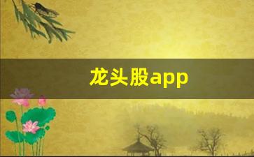 龙头股app(龙头股app安全吗)_https://www.syklpowerbike.com_上交所_第1张
