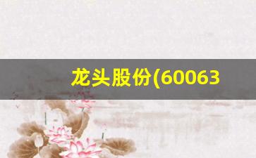 龙头股份(600630)业绩(龙头股份行情)_https://www.gzyhshgzzx.com_上期所_第1张