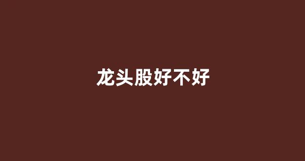 龙头股好不好(股票买龙头股好不好)_https://www.brunchezvous.com_旅游攻略_第1张